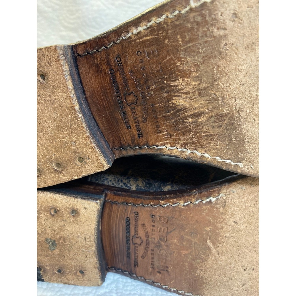 Bed Stu Cobbler Series Distressed Leather Mid Calf Chelsea Boots Brown Womens 9 - Picture 7 of 11